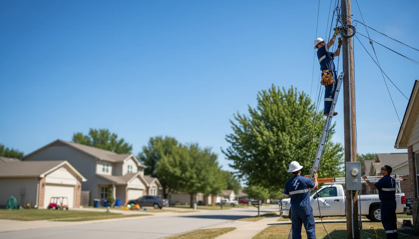 Residential electrician providing installation services in Queen City, MO